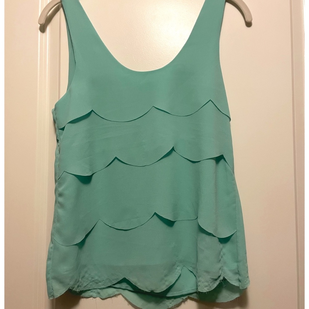 Seafoam Green Layered Top
